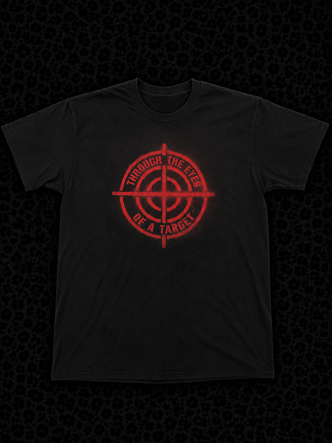 THROUGH THE EYES OF A TARGET TEE (BLACK/RED)