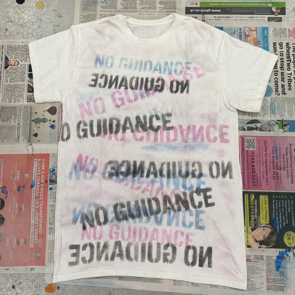 “NO GUIDANCE” AIRBRUSH TEE