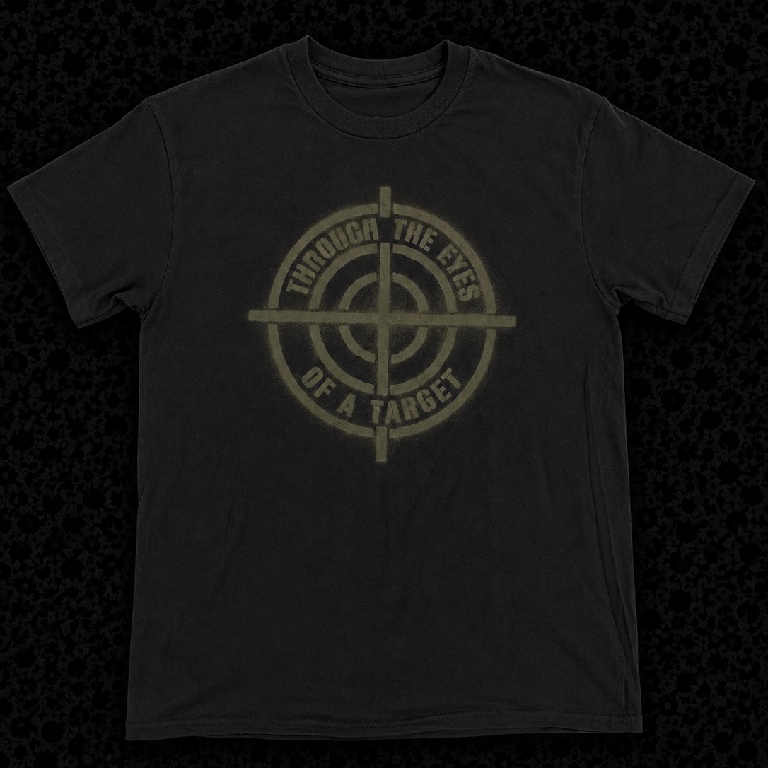 THROUGH THE EYES OF A TARGET TEE (BLACK/GREEN)