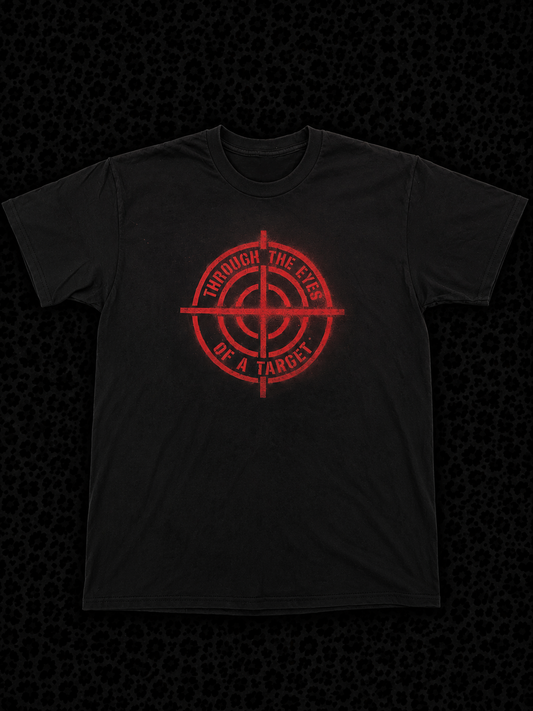THROUGH THE EYES OF A TARGET TEE (BLACK/RED)