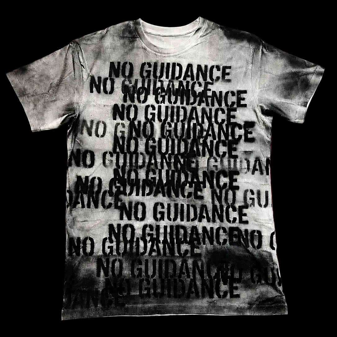 NO GUIDANCE "BLACK SNOW" TEE