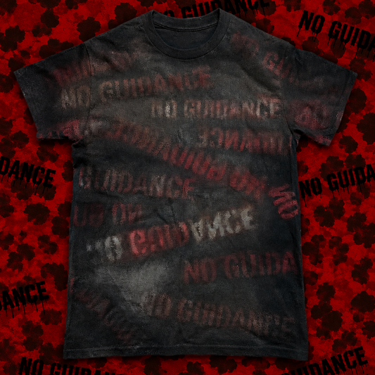 NO GUIDANCE BLOOD RED CAMO TEE