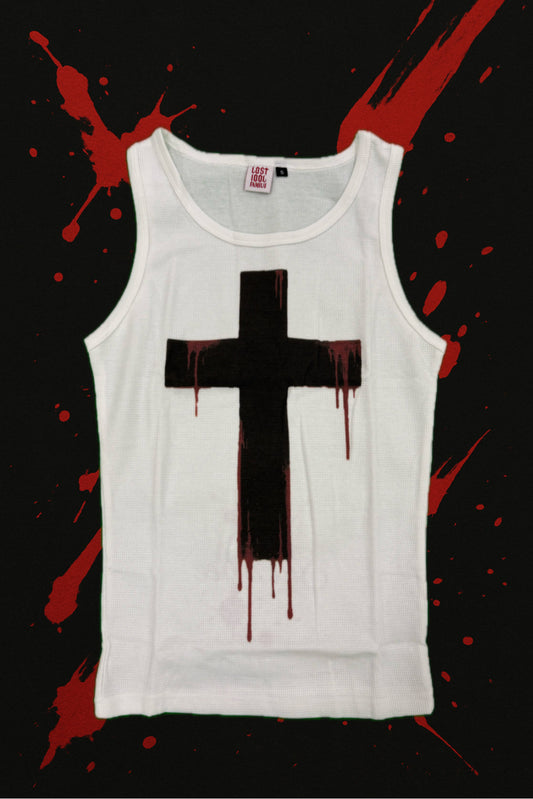 'Sacrifice' Waffle Cross Vest