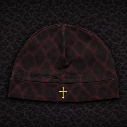 "PINK PANTHER" Leopard Print Skull Cap