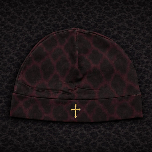 "PINK PANTHER" Leopard Print Skull Cap